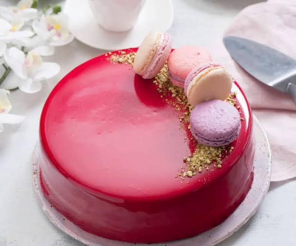 CHOCO PEPPERMINT CAKE WITH MIRROR GLAZE by Chef Florence